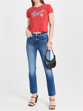 Mother The Rascal Ankle Fray in Opposites Attract Size 24 Classic Quiet Luxury